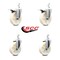 Service Caster 5 Inch Nylon Wheel Swivel 3/4 Inch Square Stem Caster Total Lock Brakes, 2PK SCC-SQTTL20S514-NYS-34-2-S-2 - alternate 3